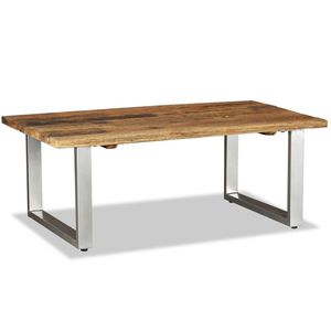 Tavolino in legno massello di recupero 39.4 \ "x23.6 \" x15 \ "dimensioni eleganti mobili in legno - Product Image 1