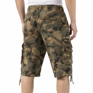 Shorts cargo camouflage personnalisés pour hommes |   Shorts tactiques multi-poches |   Shorts de travail et de randonnée en coton ripstop pour l'extérieur - Product Image 3