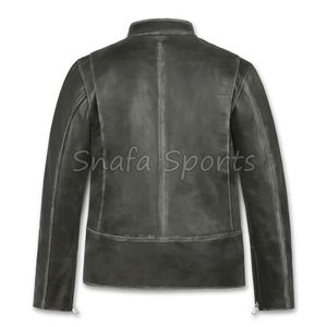 Chaqueta de cuero para hombre, ropa exterior de moda premium, chaqueta de invierno elegante para hombre, chaqueta de cuero genuino de alta calidad, chaquetas duraderas para hombre - Product Image 2