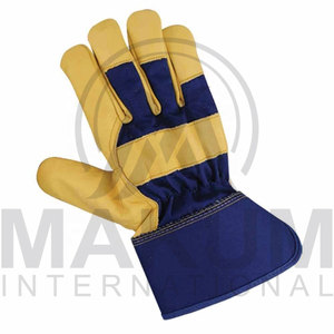 Gants de travail en cuir de daim souple avec logo personnalisé, gants de protection pour conducteurs, pour l'extérieur - Product Image 3