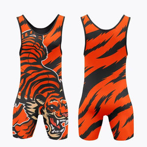 MOQ Bajo, Diseña Tu Propio Singlet de Lucha Libre Reversible de Alta Calidad, Colores Personalizados, Logotipo, Servicio OEM, Antibacteriano, Secado Rápido - Product Image 5