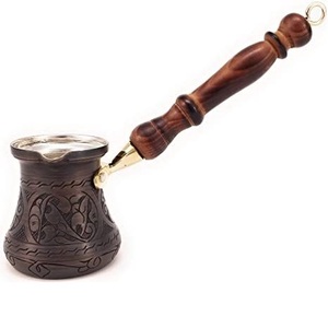 Cafetera Turca de Cobre Hecha a Mano de Lujo, Cafetera Árabe, Cezve, Olla para Preparar Café para Uso en el Hogar y la Cocina - Product Image 1