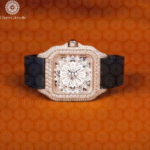 Charm_Jewells Elegant Women's Rectangle Quartz <b>Watch</b> With Leather Band Stainless Steel Case 18mm Buckle Closure - Product Image 1