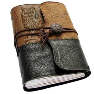 Elegante Diario de Cuero Genuino de Primera Calidad con Papel Reciclado, Diseño Casual, Cuaderno Ligero y Portátil para Escribir y Trabajar - Product Image 3