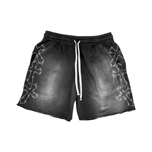 Conjuntos de Shorts con Capucha y Bordado de Diamantes de Imitación Personalizados, Ropa Deportiva Casual de Verano, Sudadera con Cierre o Cremallera, Conjunto de Shorts de Algodón y Felpa para Hombre - Product Image 5