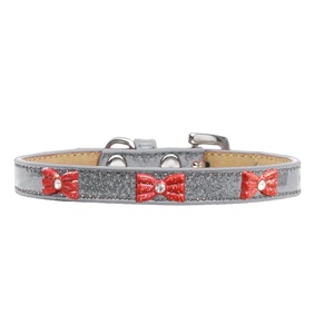 Handmade Highest Quality Genuine Leather Dog Collar With Bow <b>Stud</b> Design Manufacturer Supplier Saman Exports - Product Image 3