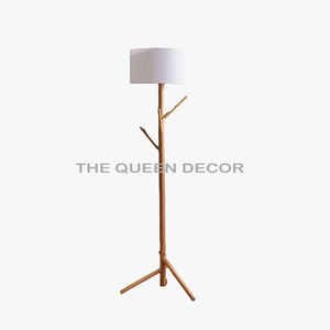 Factory Bulk White Fabric Shade Round Shape Aluminum Metal Floor Lamps <b>Indoor</b> <b>Lighting</b> Living Room Decoration - Product Image 1