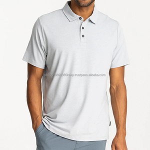 Polo de Bambú para Hombre, Ligero, Elástico en 4 Direcciones, Casual, Manga Corta con Cuello Reforzado, Protección Solar - Product Image 3