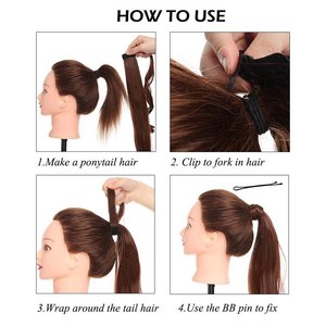 Queue de cheval vietnamienne Remy vierge à double tirage, cheveux humains, extensions de cheveux une pièce, vente en gros - Product Image 6