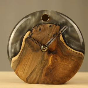Personalized Wooden and Epoxy Resin <b>Desk</b> <b>Clock</b> Wood Table <b>Clock</b> for Nightstand Epoxy and Wood <b>Desk</b> <b>Clock</b> Handmade Home - Product Image 1