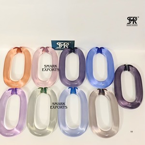 Décoration murale en résine de luxe, chaîne en acrylique transparente, lien décoratif pour le salon, la chambre à coucher, le bureau - Product Image 6