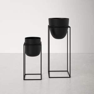 Macetas de Grado Certificado con Forma Cuadrada, Hechas a Mano en Metal, para Montar en el Suelo, en Venta por Exportadores - Product Image 3