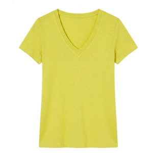 Camisetas de Verano para Mujer, Cuello en V Personalizado, Diferentes Colores, Hechas a Medida, Venta al Por Mayor, Fabricación en Fábrica - Product Image 6