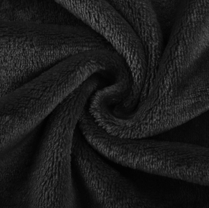 Albornoz de Franela de Color Sólido de Lujo OEM 2026, Negro, Súper Suave, Unisex, para Adultos, de Felpa Coral, con Muestra Gratis - Product Image 6