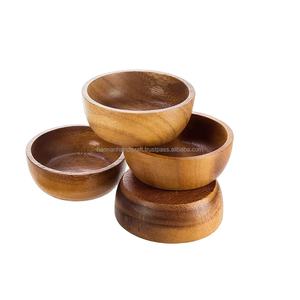 Bol en bois artisanal au design unique, style élégant et luxueux, produit écologique de haute qualité pour les fêtes, exportateur indien - Product Image 2