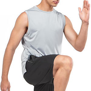 Camiseta sin Mangas para Hombre, Estilo Musculoso, Color Sólido, Diseño Único, Corte Casual, Alta Calidad - Product Image 4