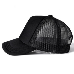 High Quality Manufacturers Oem Sports Caps Custom logo 3d Embroidery 5 Panel Blank Mesh Cap Print logo Trucker Hats - Product Image 1