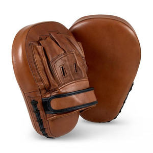 Curved Boxing Punching Mitts Genuine Leather <b>Focus</b> <b>Pads</b> For MMA Training Punch Target Hand Shield Gym Equipment - Product Image 3