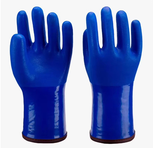 Gants de travail de sécurité anti-coupure en PVC à double trempage avec revêtement en nitrile, finition sablée - Product Image 6