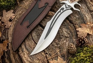 A&M Enterprises Stainless Steel Straight Edge Drop Point Fixed Blade <b>Bone</b> <b>Handle</b> Professional Survival Hunting Bowie <b>Knife</b> - Product Image 4