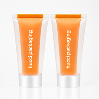 Tube cosmétique personnalisé D50 150 ml, emballage en tube compressible, crème pour le corps 2 en 1, tube à double compartiment avec bouchon à vis