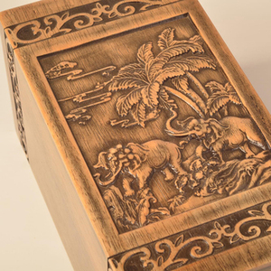 โกศไม้ทำมือสไตล์อเมริกันสำหรับเผาศพ โกศศพสำหรับผู้ใหญ่ชายหญิงแบบทันสมัย ขายส่ง - Product Image 1