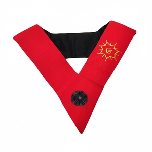 Collier de Maître Franc-Maçon des Grands Grades du Rite Français, brodé à la machine, avec perles, style mode - Product Image 6