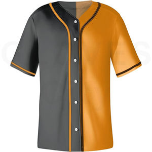 Maillot de baseball personnalisé avec votre propre logo imprimé et brodé, vente en gros, personnalisation du logo brodé sur le maillot de baseball - Product Image 2