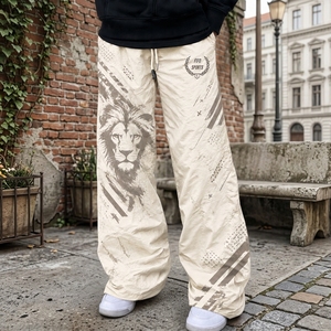 Pantalones Holgados de Lona de Nailon, Premium, Transpirables, de Secado Rápido, Ecológicos, Diseñados para Entrenamientos en el Gimnasio y Actividades al Aire Libre - Product Image 1