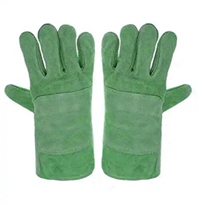 Gants en cuir de vachette pleine fleur de qualité supérieure, résistants, pour la sécurité industrielle, la protection des mains, la construction, le barbecue, la soudure - Product Image 2