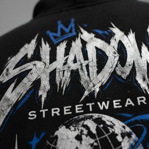 Sudadera con Capucha para Hombre Shadow Streetwear, Negra, Edición Limitada, Estampado DTF, Bolsillo Delantero, Corte Regular, Estilo Urbano Otoñal - Product Image 6
