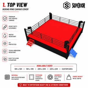 Nouveau revêtement de sol en toile pour ring de boxe, personnalisé, premium, durable et antidérapant, pour salle de sport et boxe, par Superior - Product Image 2