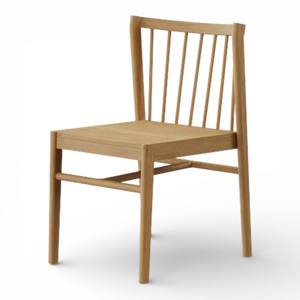 Silla de Comedor Moderna Nórdica de Madera de Teca Sólida, Silla de Cocina Minimalista con Respaldo de Espiga, Muebles Estilo Windsor para Restaurante y Hogar - Product Image 1