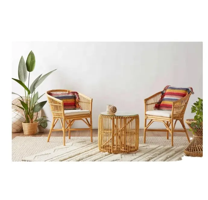High End mobilya Modern moda bahçe lüks açık Rattan yemek kol sandalye