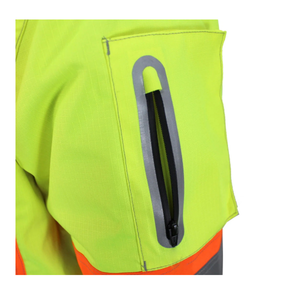 OEM Support Men's Hi-Vis <b>Waterproof</b> Safety Jacket <b>Work</b>-<b>wear</b> Winter Vest with Reflective Tape with Custom Logo and Color - Product Image 5