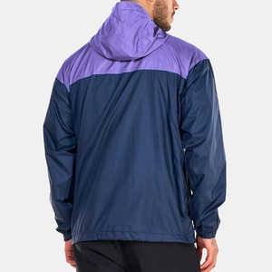 Veste coupe-vent légère imperméable et résistante au vent pour homme, style nouveau, à capuche, pour la randonnée, les voyages, couleur violet marine - Product Image 6