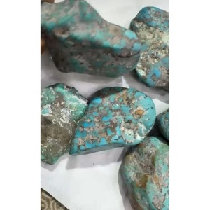 พลอยกึ่งมีค่าธรรมชาติจากอิหร่าน ตุรกีสีเขียว แกะสลักแบบหยาบ สำหรับทำเครื่องประดับแฟชั่น เสริมฮวงจุ้ย บำรุงรักษา บำบัดโรค - Product Image 2
