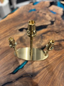 Candelabro de latón antiguo hecho a mano, portavelas de metal para decoración del hogar, eventos de boda, hotel, venta al por mayor, decoración navideña - Product Image 3