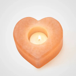 Portavelas de Sal del Himalaya en Forma de Corazón para Velas de Té |   Sal Rosa Natural para Decoración del Hogar y Bienestar Spa, Enfoque Holístico de Sanación - Product Image 4
