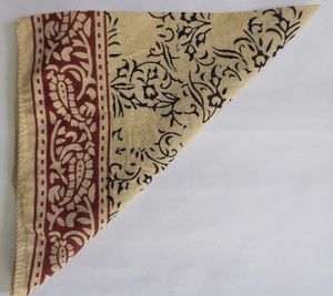 Pañuelos de algodón al por mayor, bandanas con estampado a mano, pañuelos florales indios para boutiques y regalos para mujeres, pañuelo para el cabello de verano. - Product Image 6