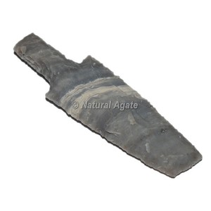 Épée en bois d'agate sculptée et gravée à la main, personnalisable, forme libre, art populaire - Product Image 5