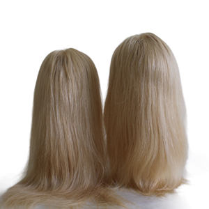 Pelucas de cabello humano natural vietnamita color dorado, cabello suave con cutículas bellamente alineadas, pelucas de encaje frontal virgen para mujeres. - Product Image 6