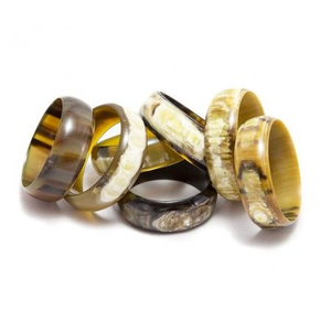 Anillo de Cuerno Natural de Buey, Talla Personalizable, con Acabado Pulido Brillante, Anillo de Cuerno de Búfalo Natural de la Mejor Calidad, Joyería de Cuerno - Product Image 4