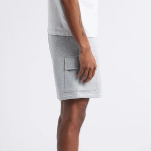 Pantalones Cortos de Algodón para Hombre, Diseño 2026, Lavado Ácido Personalizado, Logotipo Serigrafiado, Estilo Casual, Patrón Sólido - Product Image 2