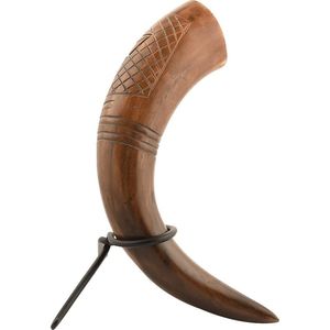 Horn beer mug Viking horn mug Nordic drinking horn <b>drinkware</b> <b>accessories</b> - Product Image 4