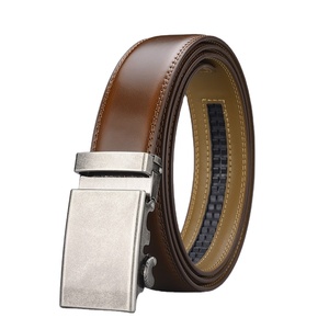 Cinturones Casuales de Negocios con Hebilla Automática al por Mayor de Fábrica, Cinturones de Cuero Genuino para Hombre, Personalizados - Product Image 1