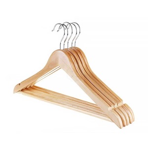 Cintre en bois personnalisé avec logo, 45 cm, durable, multifonctionnel, moderne, pour vêtements, costumes, manteaux, pour hôtel, motel - Product Image 6
