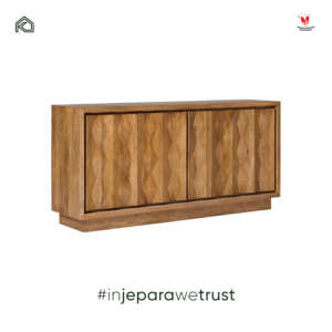 Buffet de luxe en acajou massif, credenza sur mesure pour projets hôteliers, villas et complexes hôteliers, Jepara OEM ODM - Product Image 6