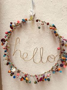 Heart Shape Metal Ornament With Crystal Dangles Vintage Handicraft Decor - Product Image 6