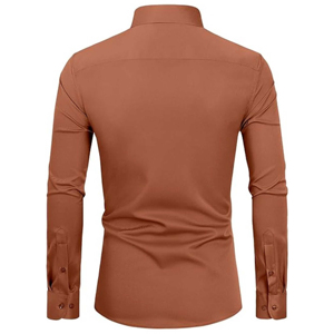 Custom Print Smart Casual <b>Men</b> <b>Dress</b> Shirt Twill 100% Cotton Smooth Texture Breathable Anti Wrinkle Eco Friendly Classic Design - Product Image 2